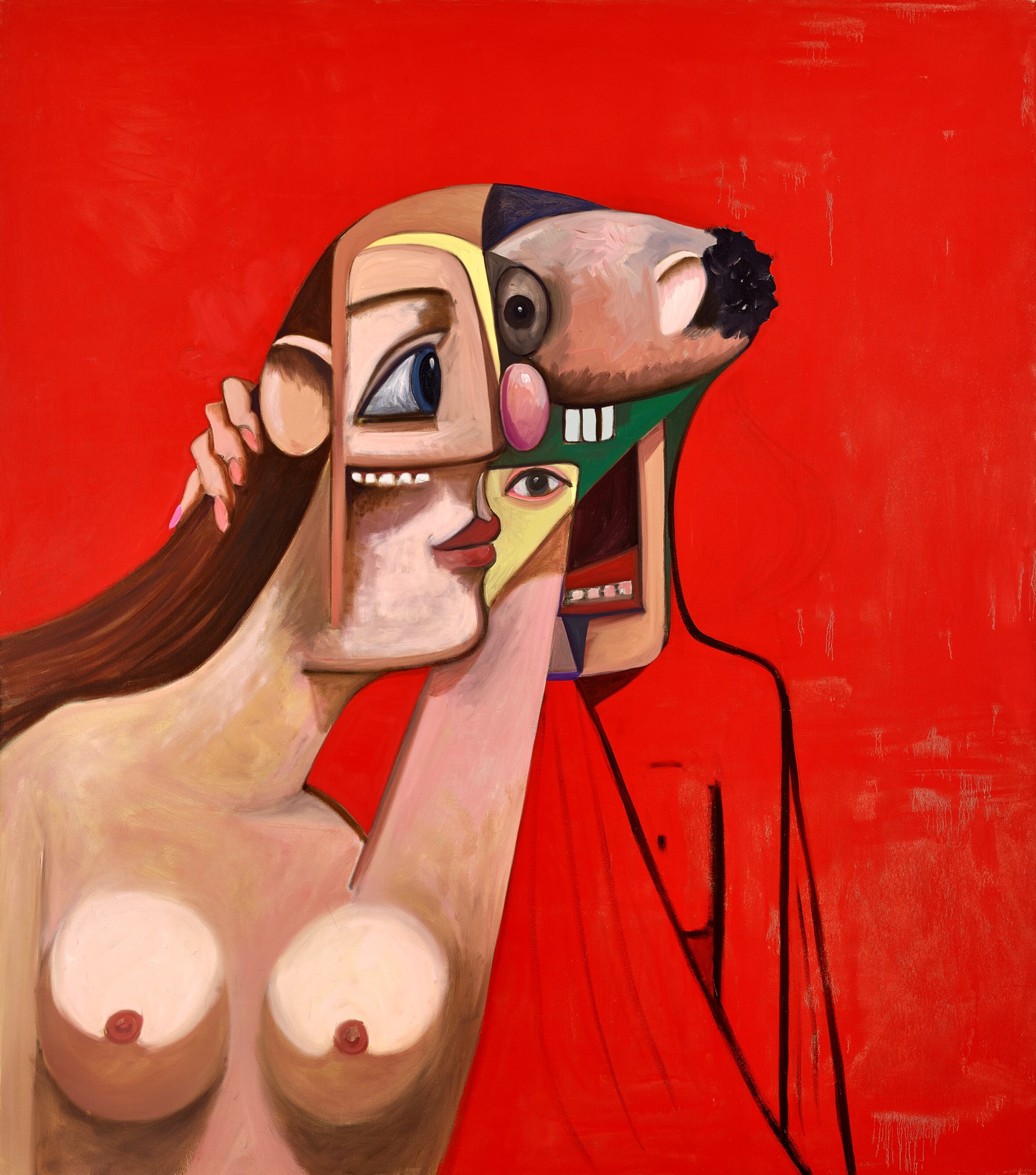 George Condo, Woman & Man
